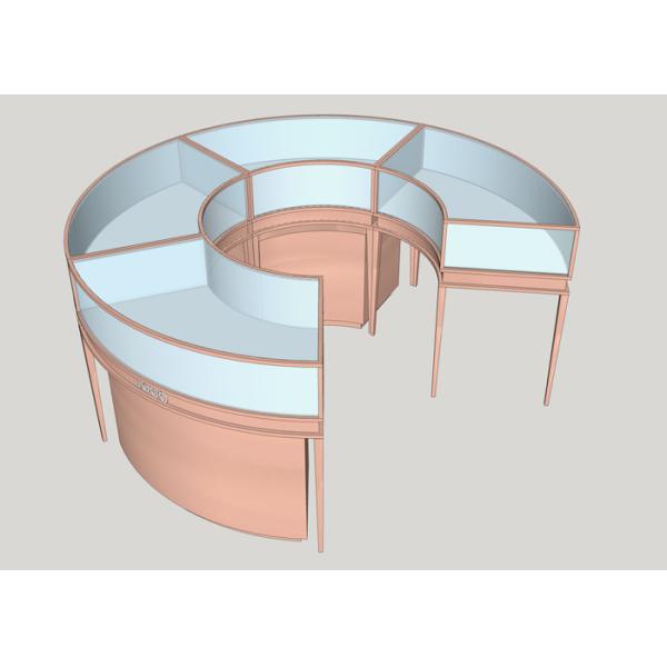 High End Jewellery Shop Display Cabinets With Locks / LED Strip Ligthts