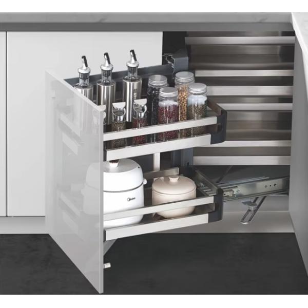 600 mm-1000 mm Comedor organizador de almacenamiento Plato Estante de platos Sistema de ascensor elevador Cesta de cocina oculta en el gabinete