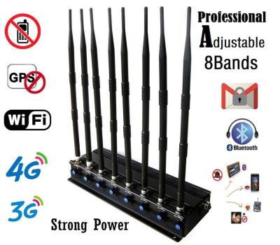 jammer do sinal do telefone celular do alarme de 433MHz 315MHz ajustável com ventilador de refrigeração