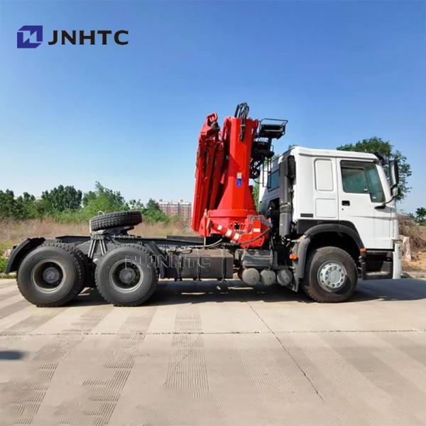 Preço da fábrica Sinotruk HOWO 6x4 caminhão-trator com guindaste dobrável de 10 toneladas