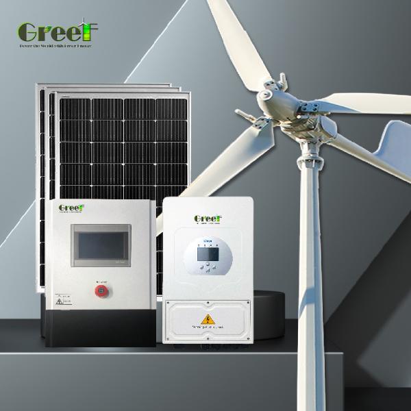 Turbine à vent avec générateur d'aimant à courant alternatif à trois phases 5 kW