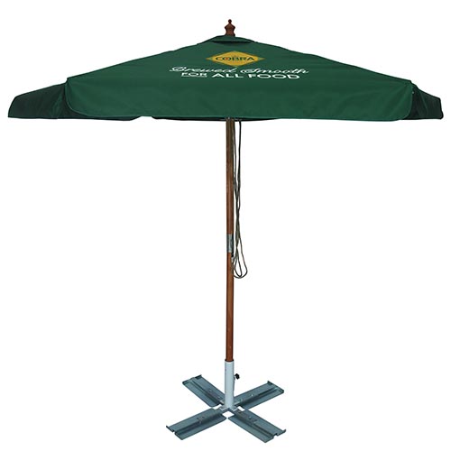 Waterproof Cover 180g Polyester Fabric Straight Leisure Garden Umbrella with Logo Printed
