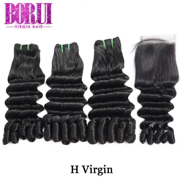 Peruvian Egg Curl Double Drawn Human Hair For Black Women 8- 30 Available
