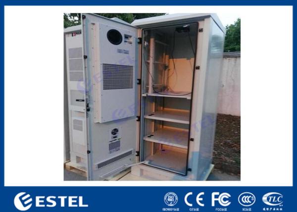 DC Air Conditioner Outdoor Equipment Cabinet One Front Door With Three Layer Battery