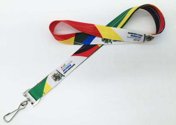 Direct Single Name Supreme Custom Polyester Lanyards with colorful logo