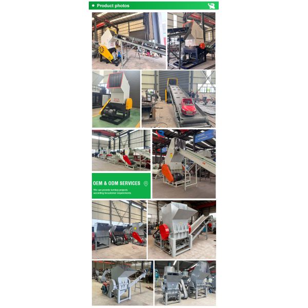 Industrial Plastic Waste Crusher - Suitable for PP PE PVC ABS PET All Plastic Materials