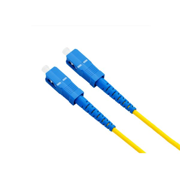 SC UPC Single Fiber Single Mode Fiber Optic Patch Cord SC UPC 5M Simpex 3.0mm FTTH Fiber Optic Patch Cord