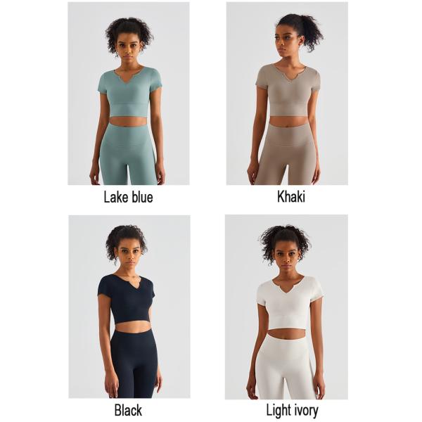 Altiland проложило женщин разминка покрывает v - футболки спорт спортзала йоги шеи