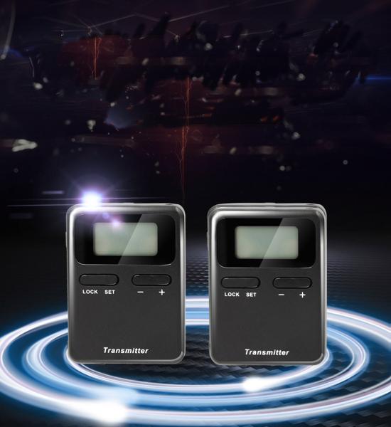 158 channels Audio Tour Guide Systems Signal Range 120 Meters