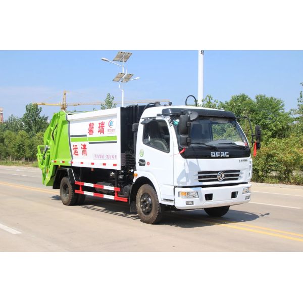 China 4tons 5tons Compactor Garbage Truck Dongfeng City Garbage Collection Truck for Sale