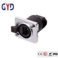 Ethernet imperméable Jack de connecteur femelle de la bande IP69 Rj45 de PVC