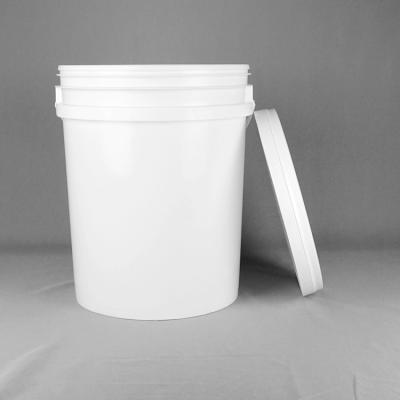 Cubeta redonda branca plástica 20L da pintura