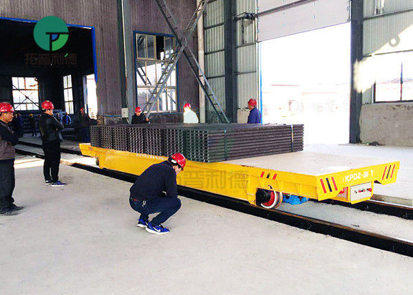 20 Ton Steel Pipe Factory Coils Transport Electric Self Propelled Vehicle On Track