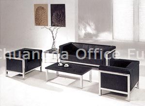 2011 black PU or leather Office Sofa Set CD-3606