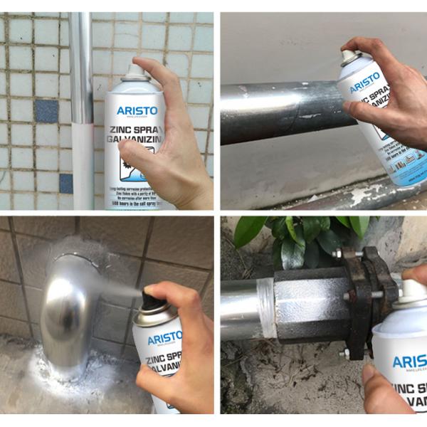 Cold Galvanizing Zinc Spray Paint / Zinc Rich Paint Protective Coating Spray 400ml