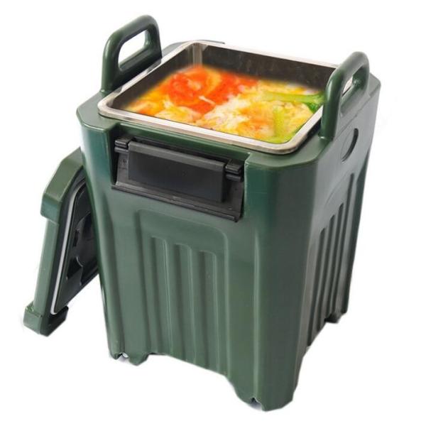 Drop-In 25L Insulated Food Pan Carrier Lightweight Rotomolded GN Pan Transport Box for Small Catering