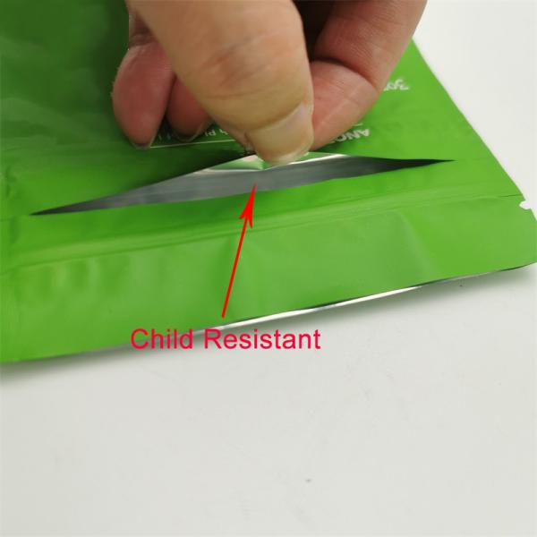 Smell Proof Weed Packaging Bags 3 Side Seal Pouch CBD Mylar Bag