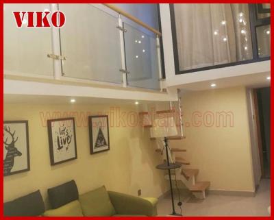 Steel Cable Stair VK90SC  WoodenHandrail  Treed American Oak Carbon Powder-coate Aluminum304 Stainless Steel