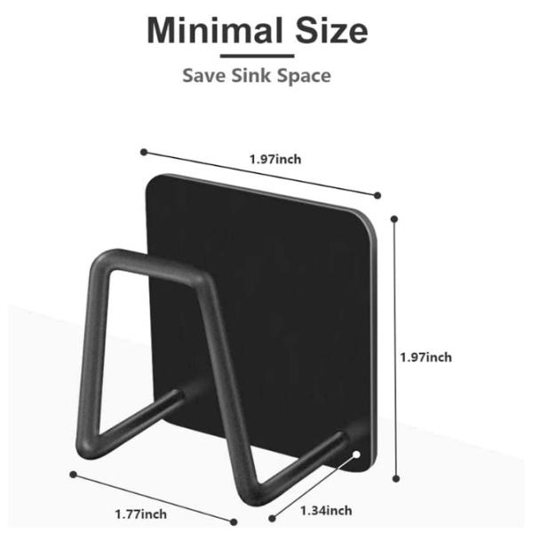 Сильные слипчивые небольшие крюки держателя губки кухонной раковины