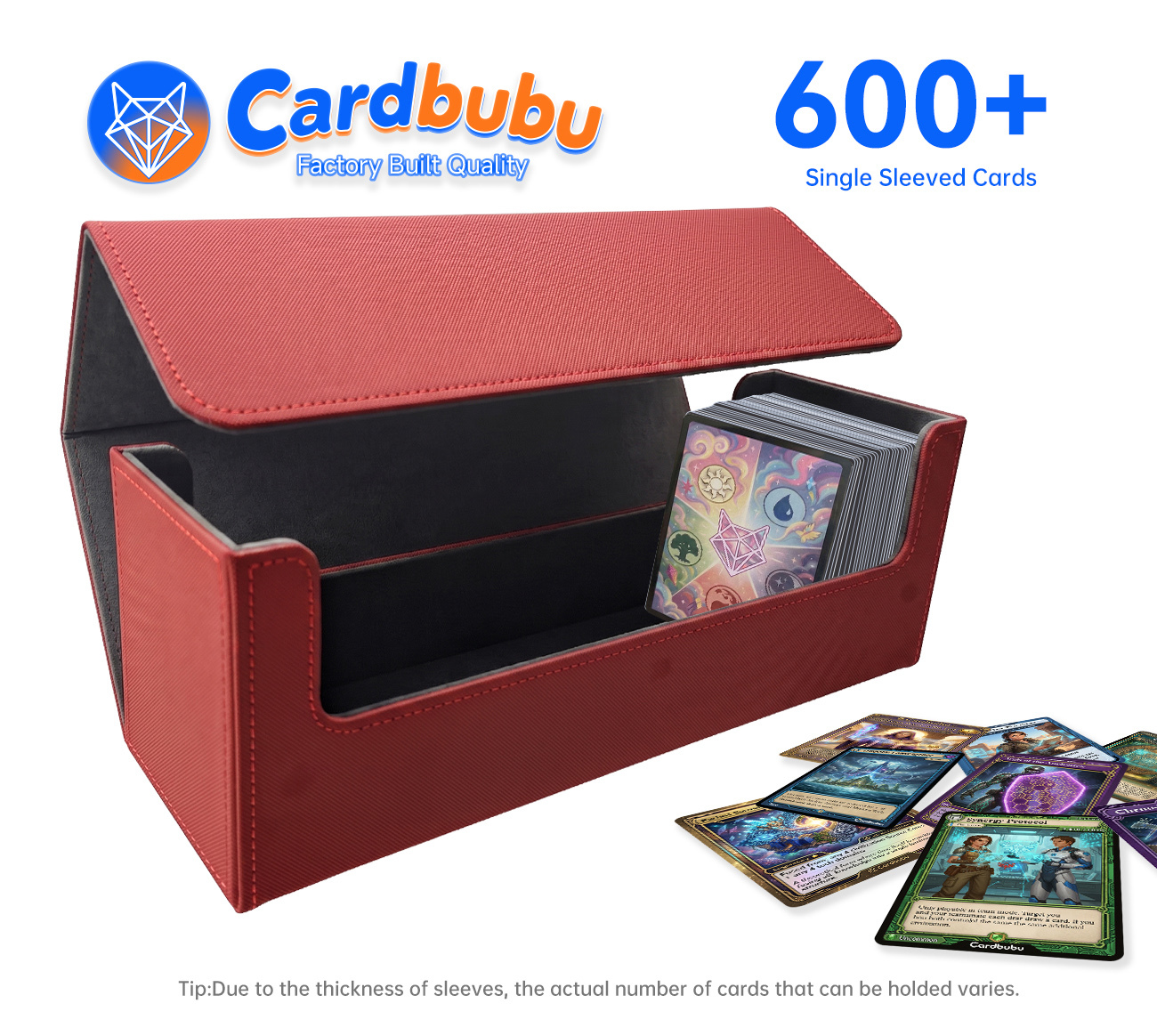 PU Card Double Deck Box PT CG MTG Magnetic Closure For Bulk Game Packaging