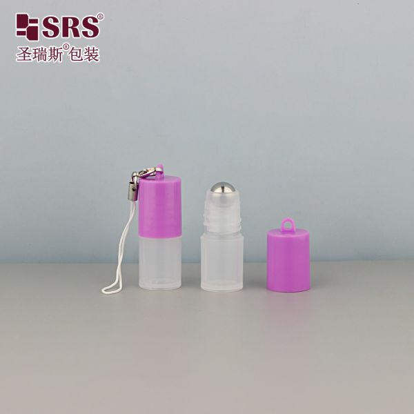 DH-2ML Empty Mini Size Round Serum Perfume Sample Bottle Cap With hook Portable Packaging