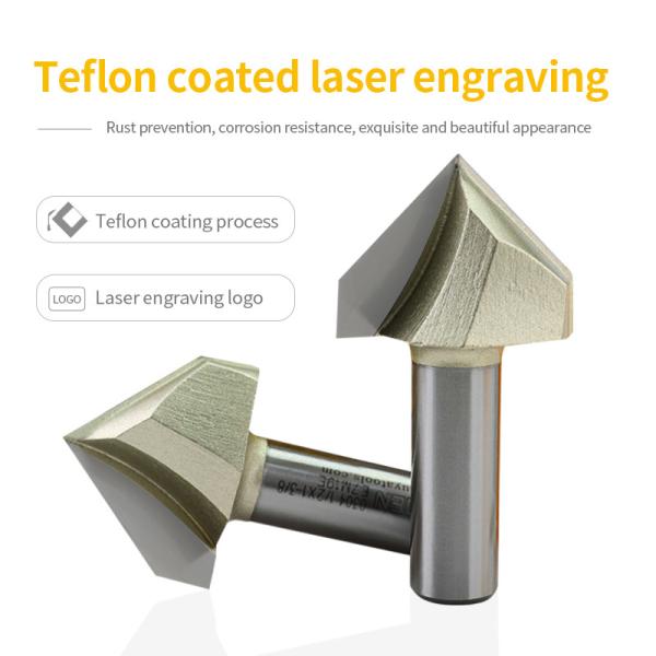 90degree  Engraving 3D V Bit  Wood Cutting CNC Router Bit  Arden V Type Carving Bit   for MDF Hardwood, Plywoods