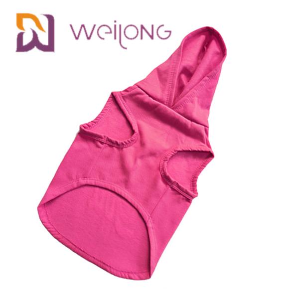 Colourful Rubber Print Birthday Pet Hoodie Customized Pink Dog Hoodie