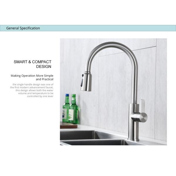 ротатабельный кран раковины нержавеющей стали OEM кранs Адвокатуры кухни