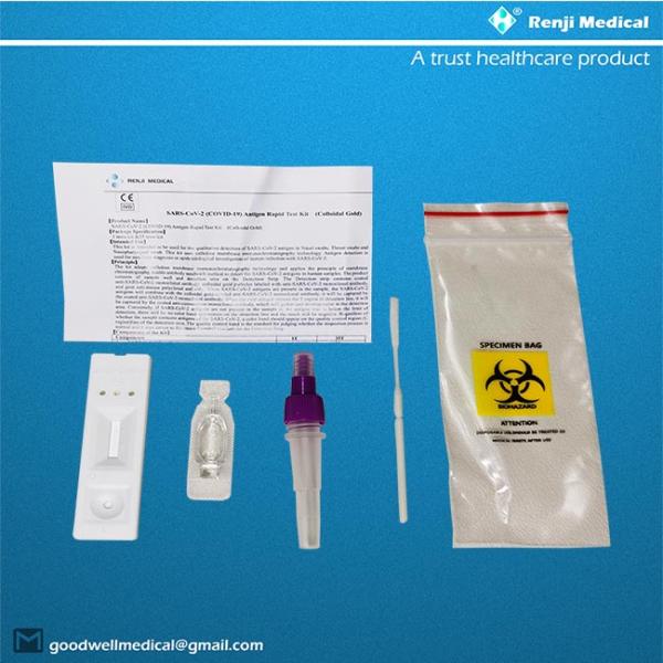 Renji Rapid SARS-COV-2 COVID 19 Antigen Rapid Test Kit Коллоидный золотой назальный мазок