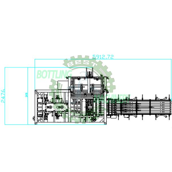 Hot Glue One Piece Box Carton Packaging Machine