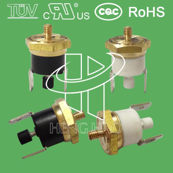 interruptor bimetálico do entalhe da temperatura com M4, M5, M6, cabeça H31 250V centígrado de grau de 16A 0 a 250 do cobre M16