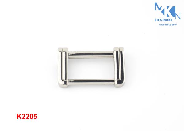 Zinc Alloy Nickle Color Metal Square Buckle For Skinny Bag ' S Belt 25mm Inner Size