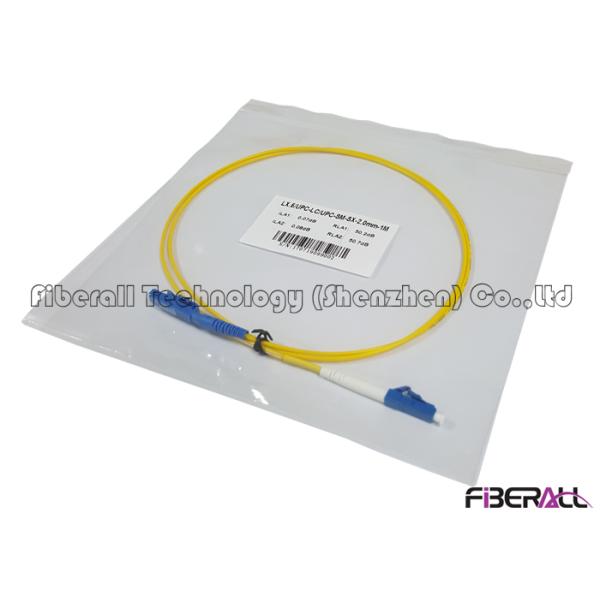 CATV Use LC to LX.5 Fiber Optic Jumper SMF Simplex With Ceramic Ferrule