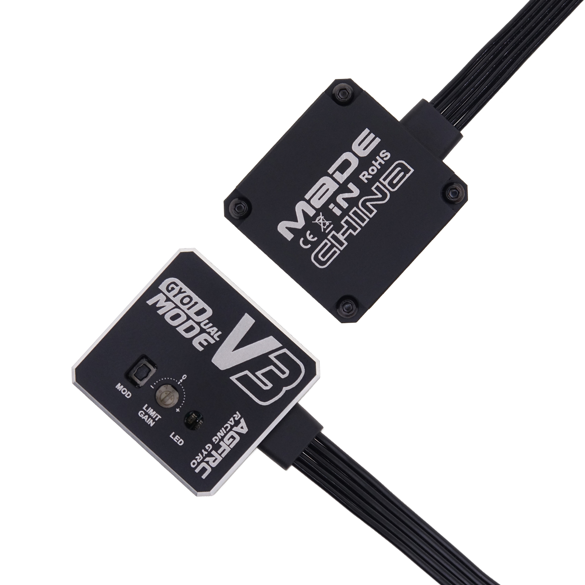 AGFRC GY01 V3 Full Aluminum Gyro 12g Light Weight Dual Mode Gain Drifting Tuned Rated Steering For RC Cars/Boats