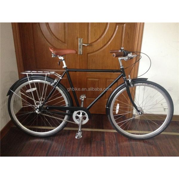 700C pedal mens retro vintage city bike internal gear 3 speed Aluminum fork KMC chain