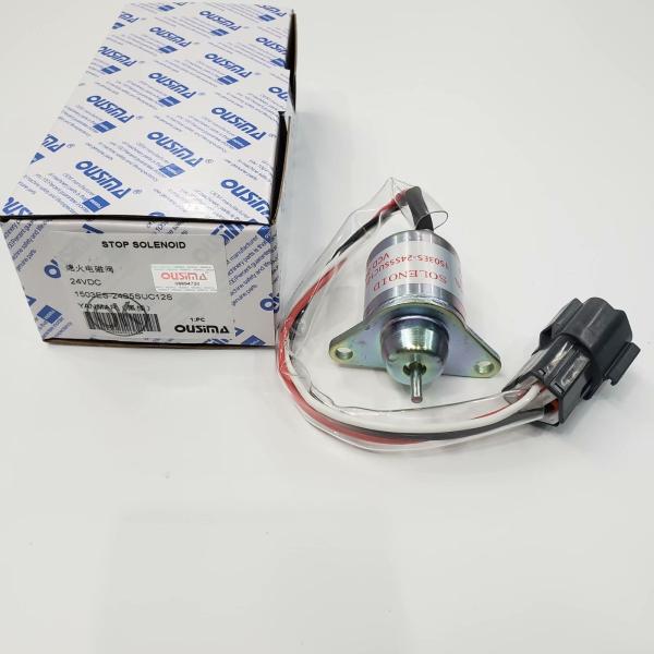 OUSIMA Fuel Shut Off Solenoid Yanmar 1503ES-24S5SUC12S Stop Solenoid  1503ES-24S5SUC12S 24V