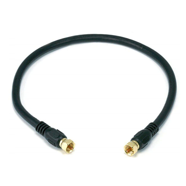 RG6 Quad Shield CL2 Coaxial Cable with F Type Connector for Television Communication Cables