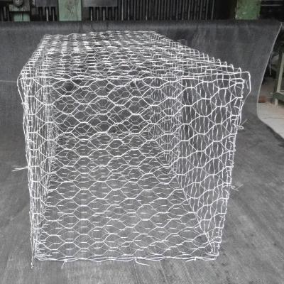 cestas tecidas 60x80mm do HDG Gabion do diâmetro de 3.05mm