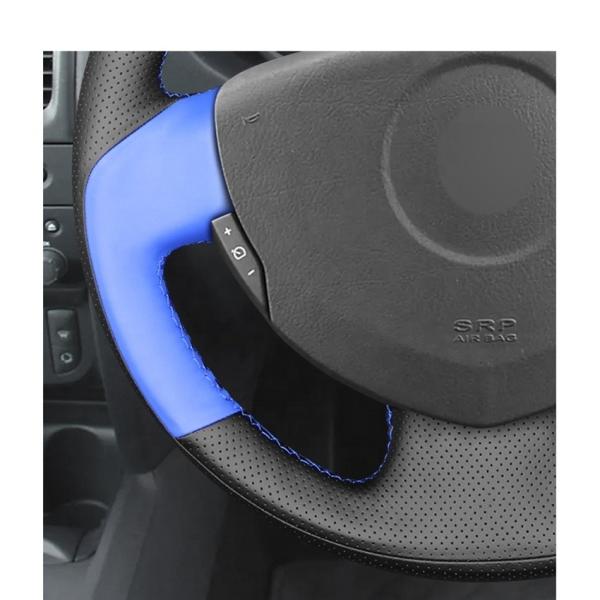 MEWANT For Renault Clio 2 Twingo 2 Logan 1Sandero 1 New Fashion Fashion Automobile Vehicles Steering Wheel Cover Pu Leather