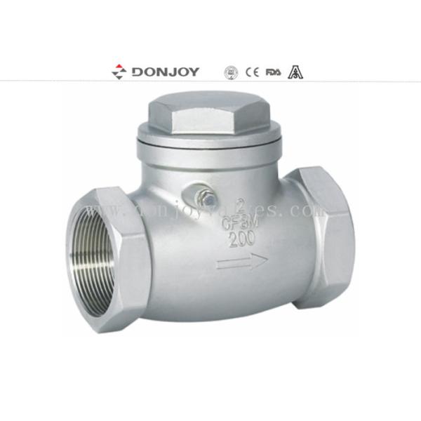 SS304 /SS316L, válvula de verificação do balanço da linha fêmea do aço BSP de Stinaless,