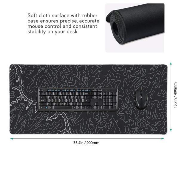 Laptop/Desktop Gaming Mouse Pad Waterproof 3mm Thick Customizable Mouse Mat 900x400