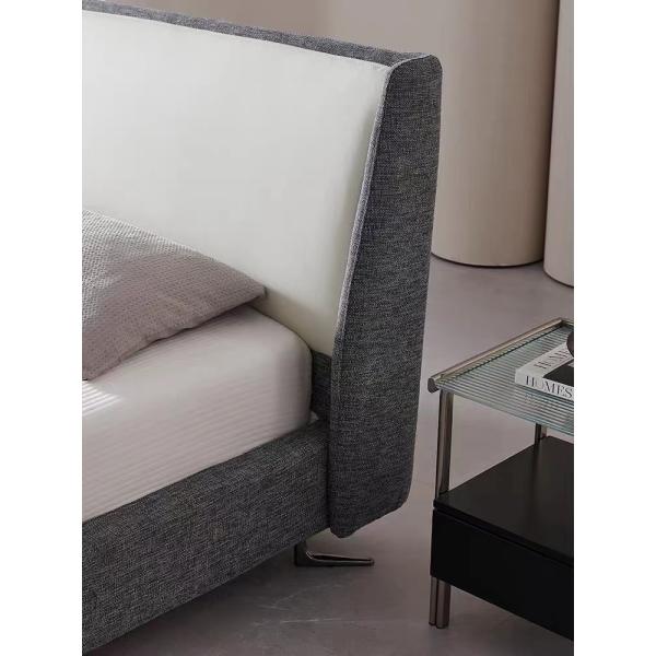 Villa Upscale Bedroom Sets Home Modern Simple Fabric Upholstered Bed