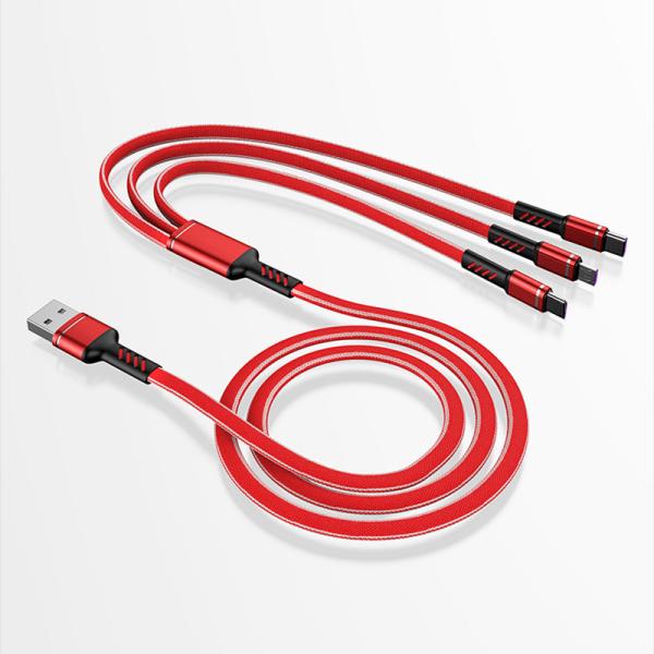 O nylon trançou o carregamento rápido de carregamento do cabo 5A de 1.3m USB 2,0 para IPhone