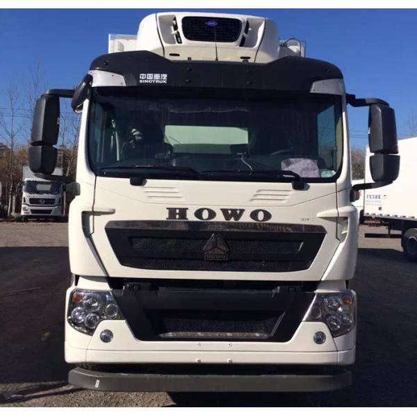 El tipo de impulsión 8×4 35 toneladas refrigeró el camión de reparto para guardar mercancías frescas