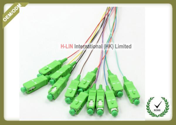 0.9mm Diameter Fiber Optic Pigtail 1 Meter Length For Image Transmission CATV