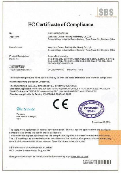 18kw / 22kw Fully Automatic Non Woven Bag Making Machine CE Approved