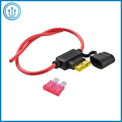 bloco Inline do fusível de Mini Car Micro 2 do suporte do fusível da montagem do PWB do cabo de 25A 32V 22AWG