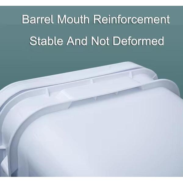 Initial Payment Food Grade Square Rectangle Plastic White Container PP Bucket with Lid