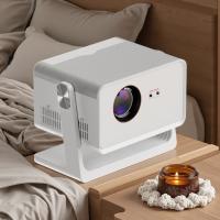 H3 White Rotating 1080P Android Projector , Smart Home Cinema Projector