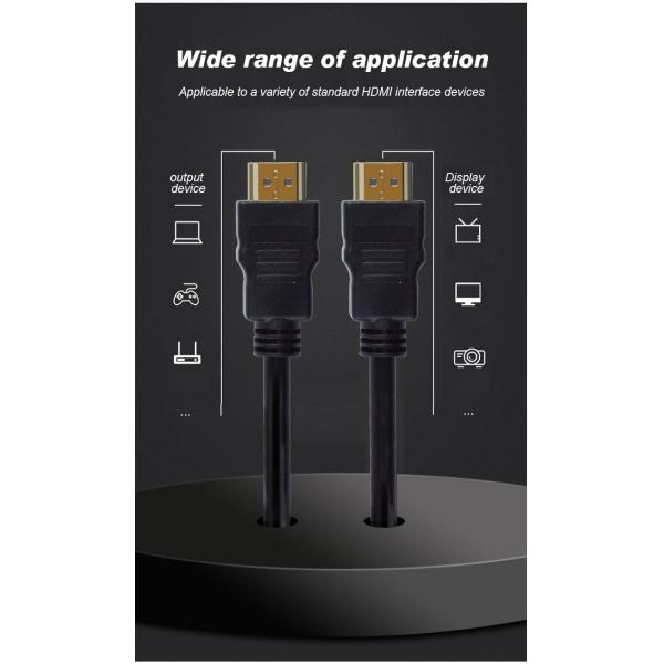 Cabo HDMI 4K 1m 1.5m 2m 3m 5m 8m 10m 15m 18gbps Cabo HDMI Revestido de Ouro